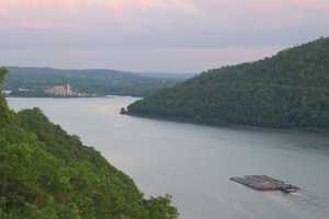 Bear Mountain Bridge Serenity On Display On Busy Getaway Holiday Travel Day