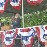 <p>The reviewing stand </p>