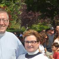 <p>Reverends Judy Rhodes and Paul Carling at St Paul&#x27;s Episcopal Church.</p>