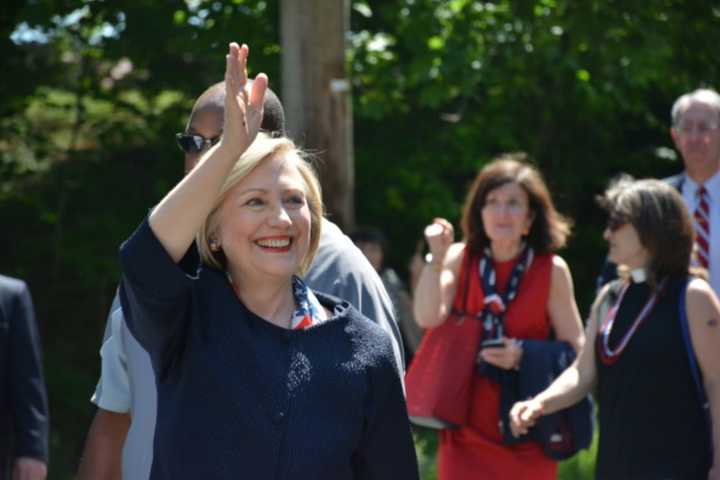 New book claims Hillary Clinton, shown marching in Chappaqua&#x27;s Memorial Day Parade in May, had a face-lift.