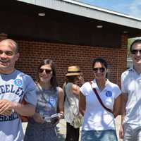 <p>Hillary Clinton supporters at New Castle&#x27;s Memorial Day parade in downtown Chappaqua.</p>