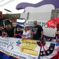 <p>One of the floats at Monday&#x27;s parade.</p>