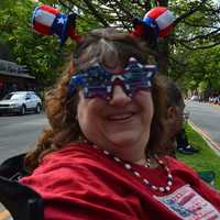 <p>Red, white and blue rule the day in Danbury. </p>