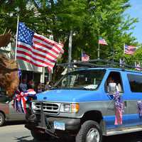 <p>The moose from the Moose Lodge hitches a ride </p>