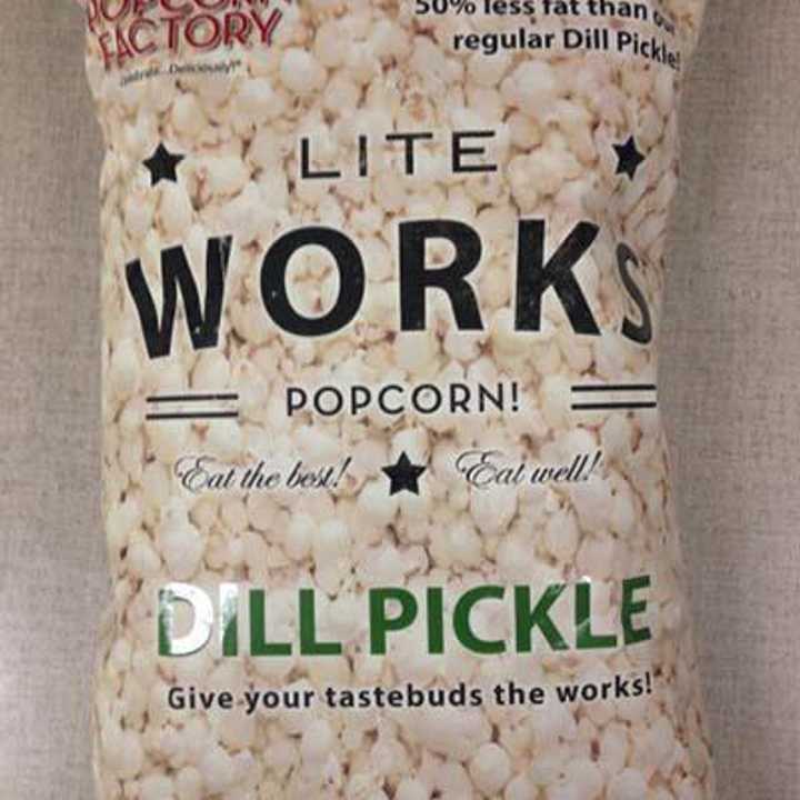 Lite Works Dill Pickle popcorn has been recalled due to possibly undeclared milk. 