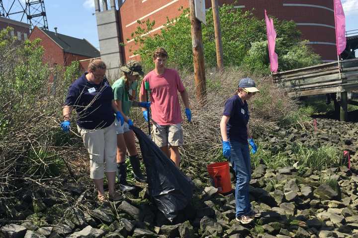 New Canaan Students Clean Up Banks Of Norwalk River 