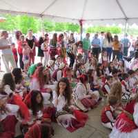 <p>Some of the dozens of children eager to dance at the Albanian Festival on Sunday in Valhalla.</p>