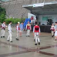 <p>When the music stopped due to heavy rain and lightning, these youngsters took a break to play soccer at Kensico Dam Plaza.</p>