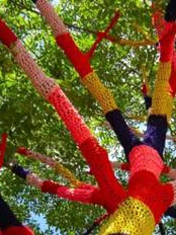 Yarn Bombing Installation Takes Over Pehlam Art Center