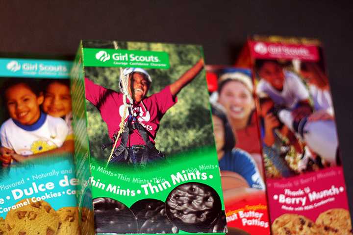 Girl Scouts Load Up At WCC For Cookie Drop For The Military