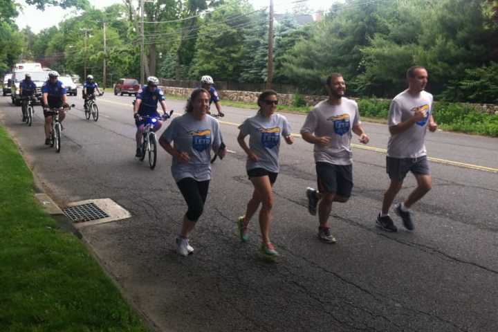 Ridgefield Police Step Off For Special Olympics Torch Run