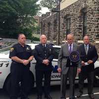 <p>State Sen. Chuck Schumer introducing legislation combatting &quot;swatting&quot; with Eastchester officials.</p>