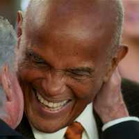 <p>Regis Philbin greets honoree Harry Belafonte at the Changemaker Gala at the Greenwich Film Festival.</p>