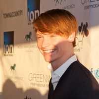 <p>Calum Worthy arrives at the Changemaker Gala.</p>