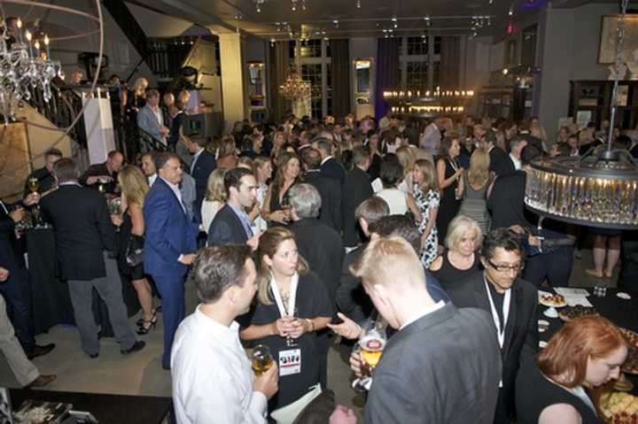 Festivalgoers enjoy the Greenwich International Film Festival&#x27;s opening night festivities at Restoration Hardware.