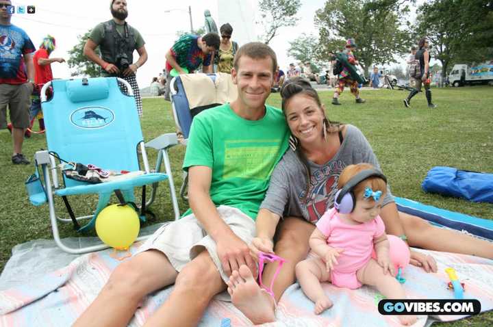 Young and old: Music fans of all ages enjoy the Gathering of the Vibes concert festival in Bridgeport. 