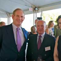 <p>From L: Janno Lieber, honoree Ben Needell and Amy Glosser at the Westchester Land Trust&#x27;s benefit at Old Salem Farm.</p>