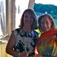 <p>Lori Ensinger (L) and Alyzza Ozer, CEO of the Boys and Girls Club of Northern Westchester.</p>