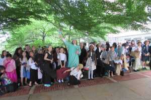 Irvington Students File Papers in Annual Immigration Day Re-enactment 