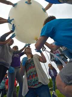 WCSU Mentors Help Danbury Students Launch Weather Balloon