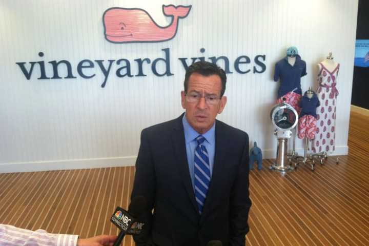 Malloy Boasts Of Job Growth In Visit To Stamford's Vineyard Vines