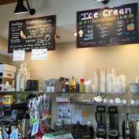 <p>The interior of Village Creamery &amp; Sweet Shop.</p>