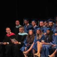 <p>The class of 2015 during their graduation ceremony.</p>