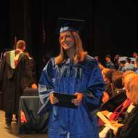 <p>Michaela Kennedy Cuomo after receiving her diploma. </p>