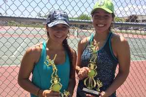 Young Tennis Players Swing Racquets At Norwalk Tournament