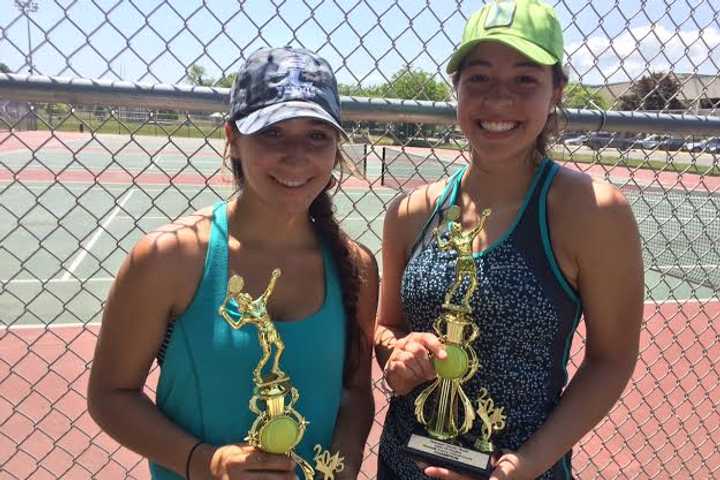Young Tennis Players Swing Racquets At Norwalk Tournament