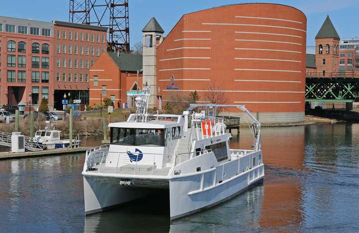 The replacement of the Walk Bridge over the Norwalk River will mean the acquisition of the IMAX Theater at the Maritime Aquarium