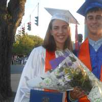 <p>Liam Pettit and Megan DiGeronimo are happy to be part of the class of 2015.Pettit will be attending Iona College and DiGeronimo will be attending Maritime College in the fall. </p>