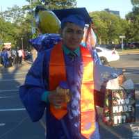 <p>Ivan Leonardio was very excited about his graduation from Yonkers Middle High School.</p>