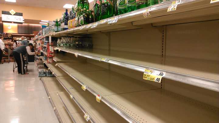 Bottled water is among the first products to sell out when any substantial weather event occurs.