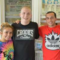 <p>From left, Scoops N&#x27; More staffers Breanna Kunze, David Bell, Frank Calandra and Abigail Millard.</p>