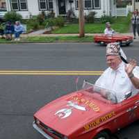 <p>The Stamford Motor Patrol has some fun at Sunday&#x27;s parade.</p>