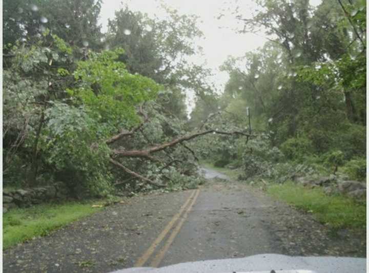 With winds whipping upwards of 40 mph and a steady stream of rain pounding the area, numerous area residents have been left in the dark after losing power due to the storm.