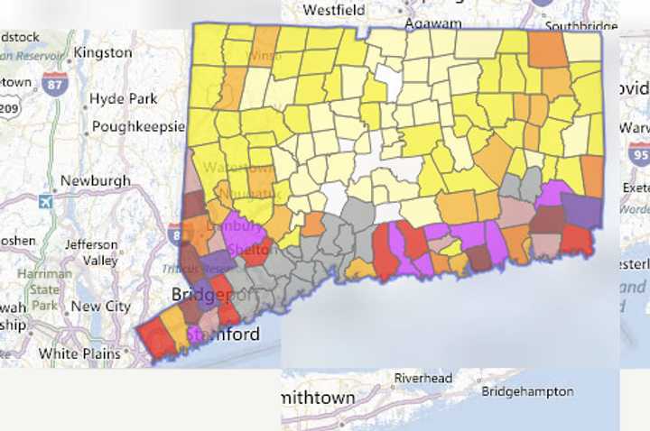 More than 167,000 customers out of 1,240,246 total customers served by CL&amp;P are out of power across Connecticut.