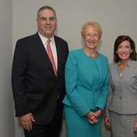 <p>From left, Business Council Executive Vice President John Ravitz, Business Council President Marsha Gordon, Lt. Gov. Kathleen Hochul and Business Council Chairman Anthony Justic.
 </p>