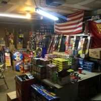 <p>Part of the haul of illegal fireworks seized by Connecticut State Police from a Danbury home. </p>