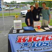 <p>Bill Trotta and the crew from KICKS 105.5 set up shop. </p>