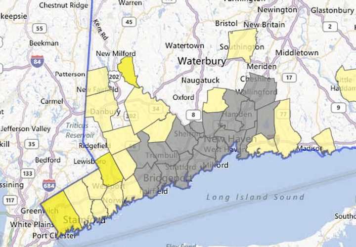 Only 861 customers out of 1,240,246 total customers served by CL&amp;P were out of power across Connecticut as of 9:30 a.m. Wednesday.