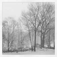 <p>Melissa Sader sent in this photo of  Richter Park Golf Course covered in snow Wednesday afternoon.</p>