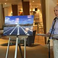 <p>Black Rock Congregational Church Executive Director Ken Brix said the solar panels installed at his church will allow the church to be good stewards of the environment.</p>