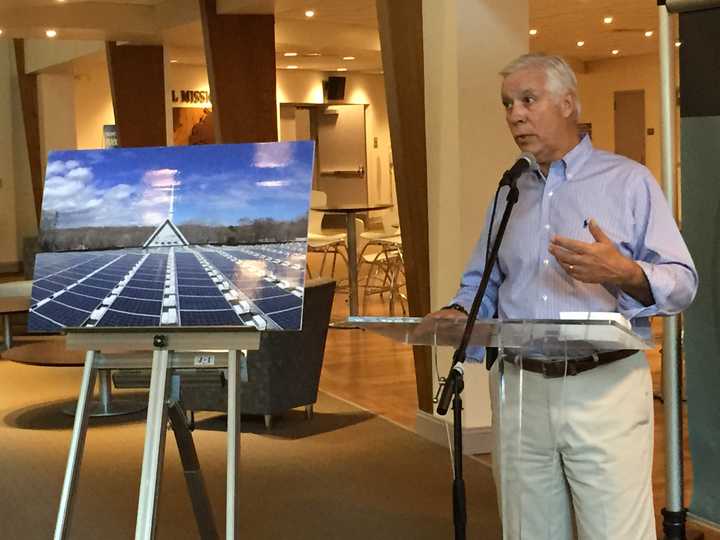 Black Rock Congregational Church Executive Director Ken Brix said the solar panels installed at his church will allow the church to be good stewards of the environment.