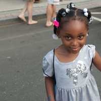 <p>A young fan enjoys the entertainment at Tuesday&#x27;s Atlantic League All-Star Block Party.</p>