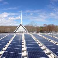 <p>Construction has been completed on a 132-kilowatt solar array on the rooftop of the Black Rock Congregational Church of Fairfield. </p>