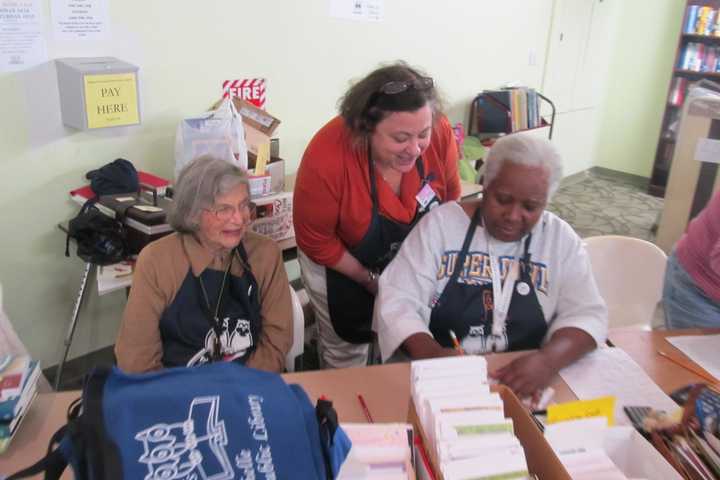 The Friends of the New Rochelle Public Library holds its monthly book sale in the lobby of the New Rochelle Public Library Friday and Saturday.