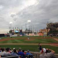 <p>The weather remained dry, making for a beautiful evening at the ballpark.</p>