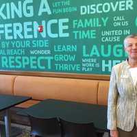 <p>Pat Riemersma, who recently took the helm of the Westport Weston Family YMCA, poses for a picture Friday morning.</p>